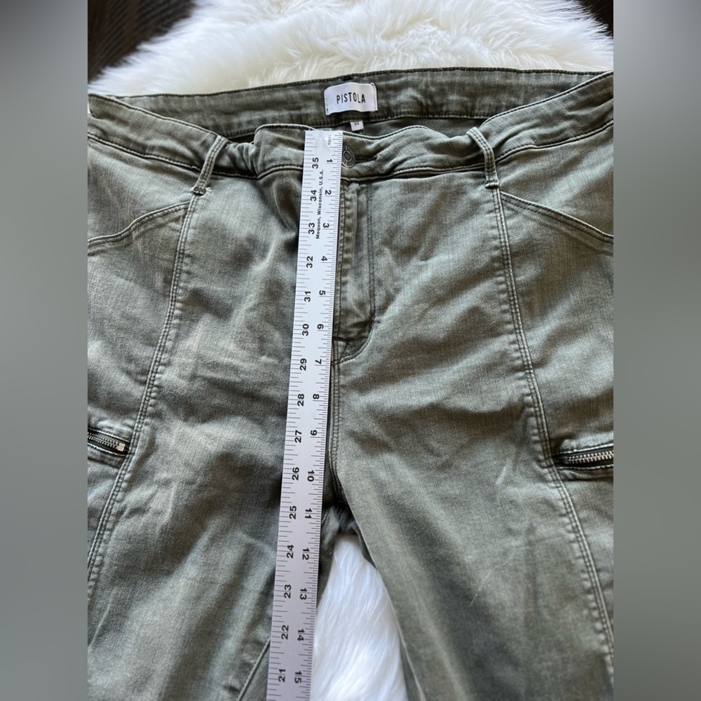 Pistola olive green cargo jeans size 33 straight leg - Picture 5 of 9